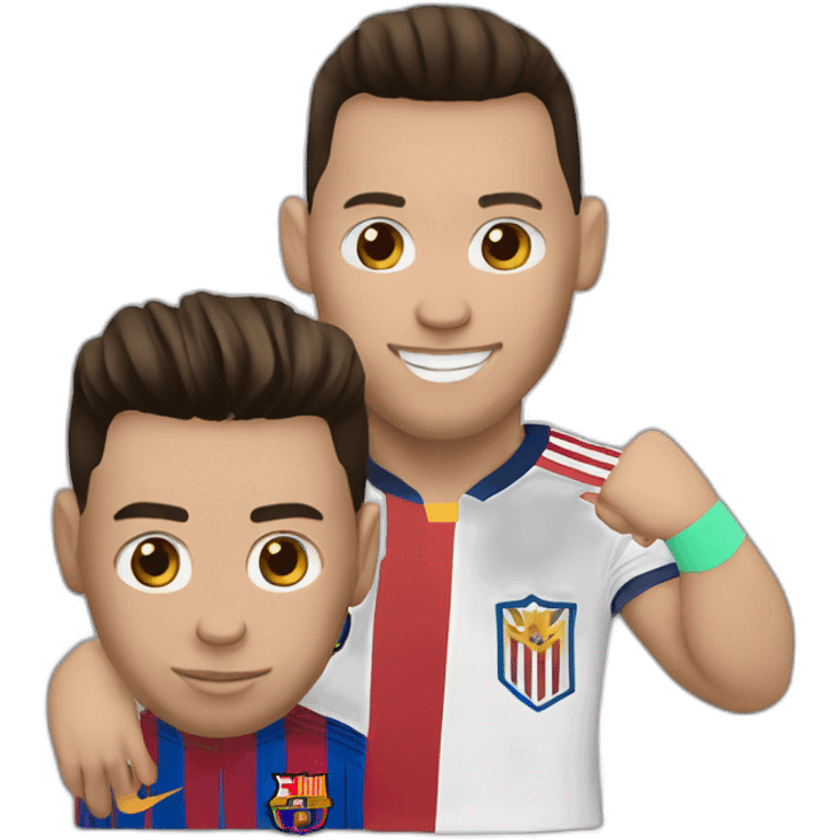 Ronaldo et Messi emoji