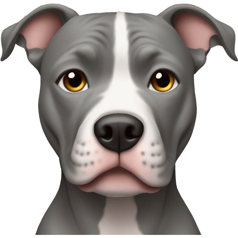 full face grey pitbull emoji