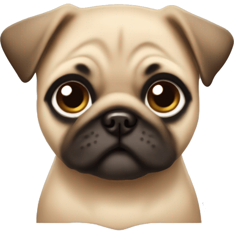 Fawn pug puppy emoji