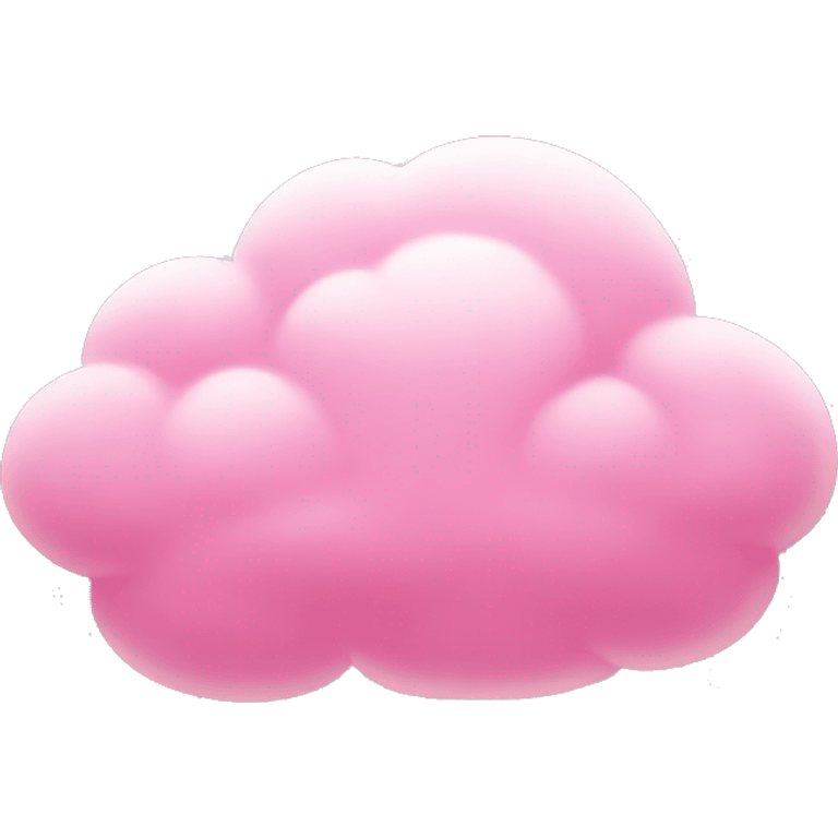 Pink cloud emoji