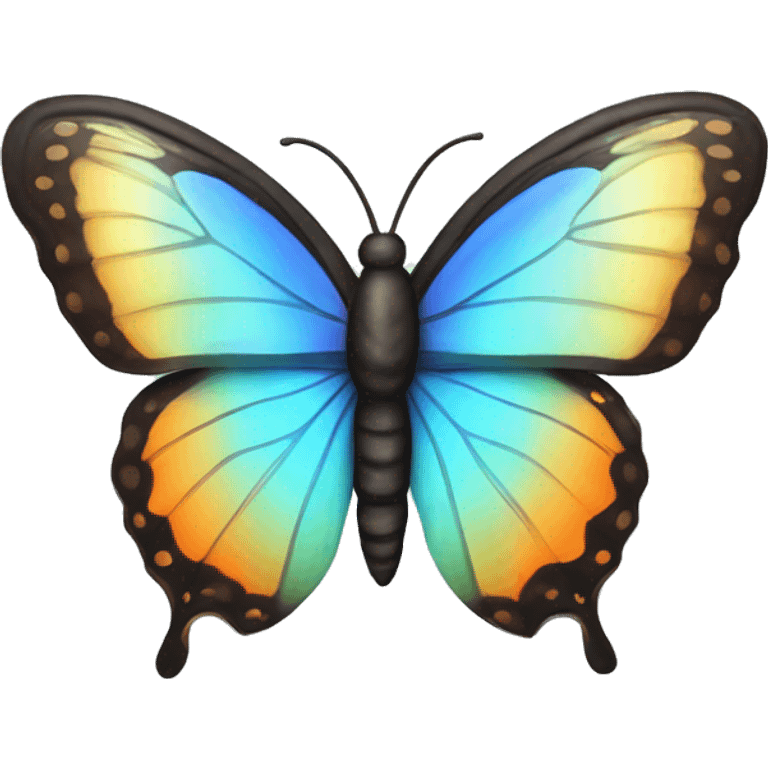 butterfly with iridescent wings emoji