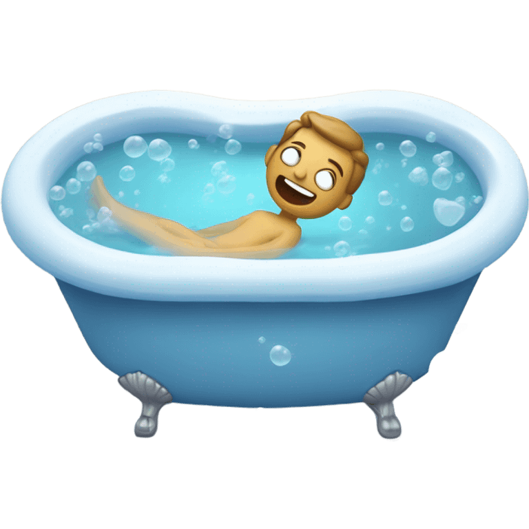 Taking a bath emoji