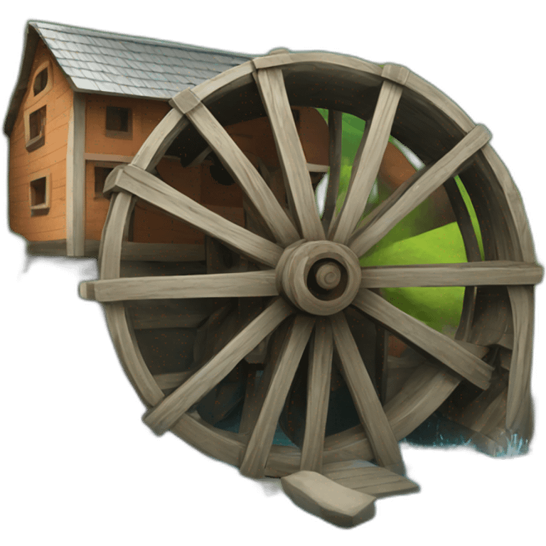 water mill wheel emoji