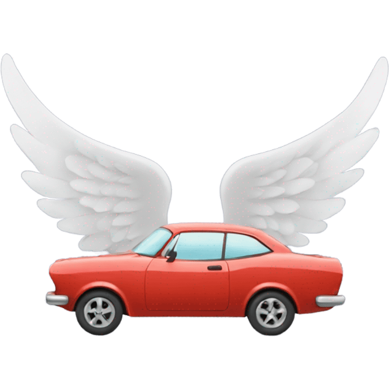 Car with wings emoji