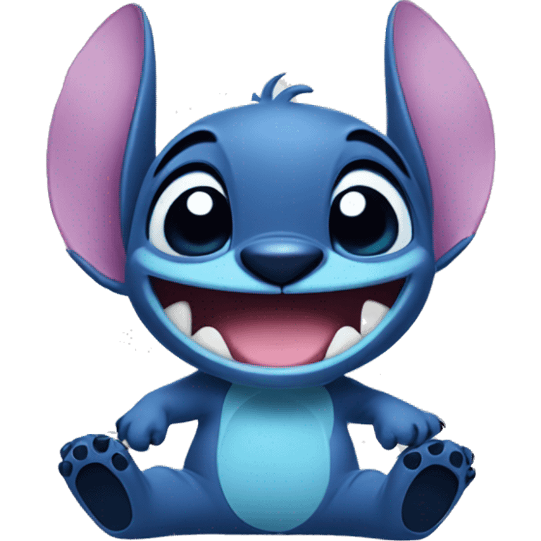 Stitch saying hi emoji