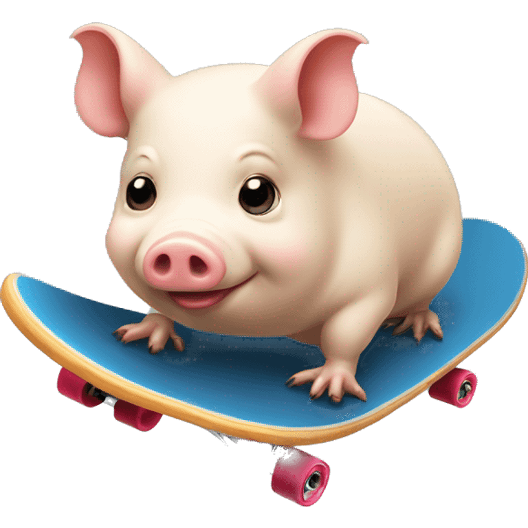 A gunea pig riding a skate board emoji