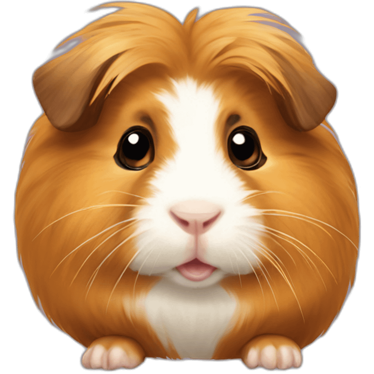 Golden abyssinian guinea pig emoji