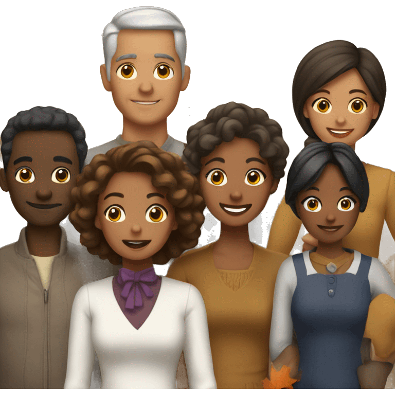 Thanksgiving Day family  emoji