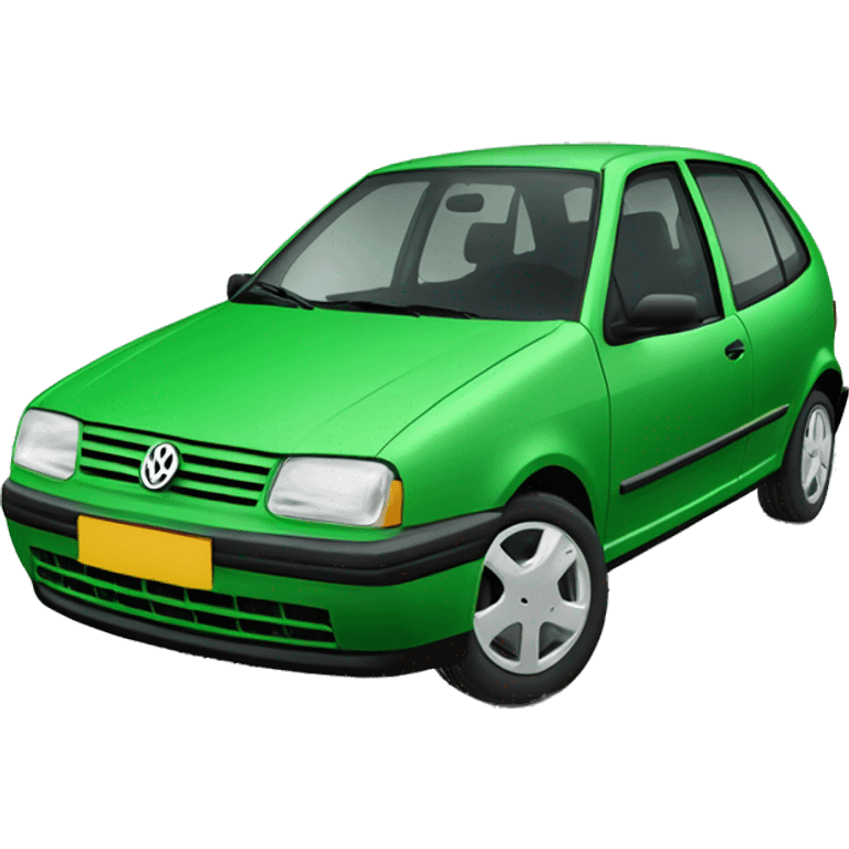 volkswagen polo 6n green emoji