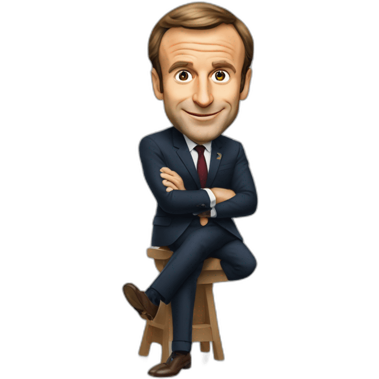 Emmanuel Macron but he is a rich rooster  emoji