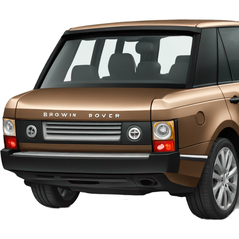 brown Range Rover car emoji