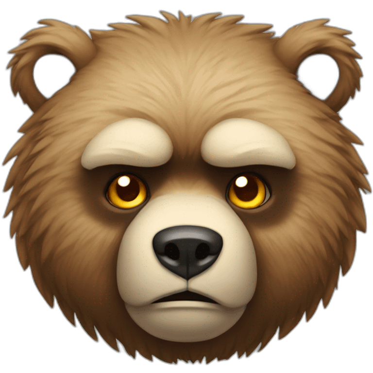 angry bear emoji