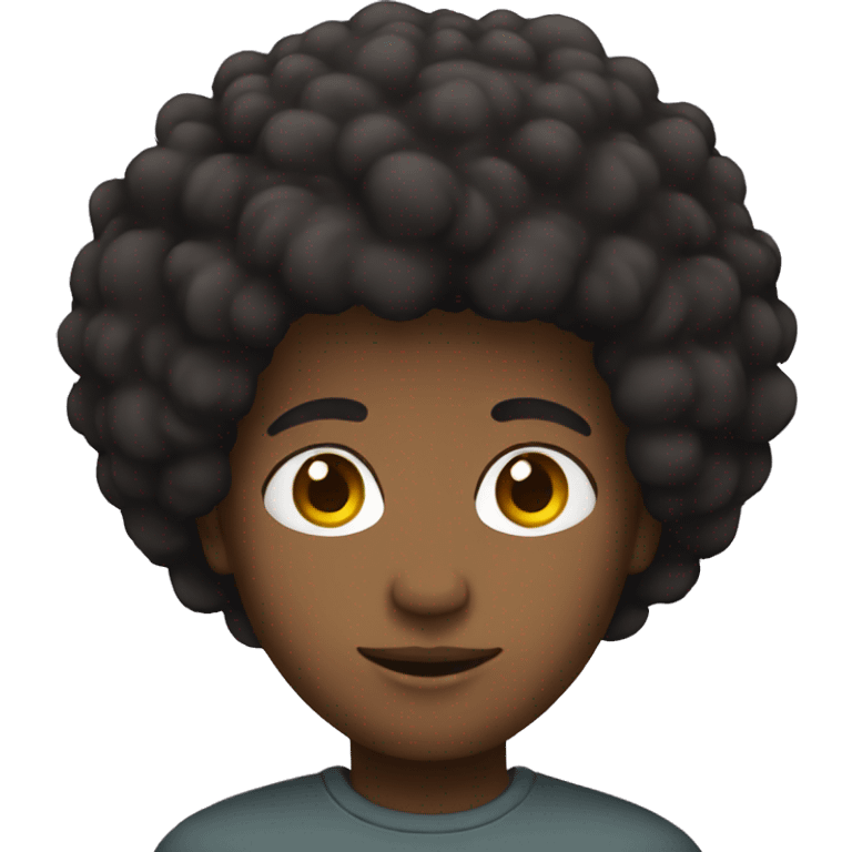 afro emoji