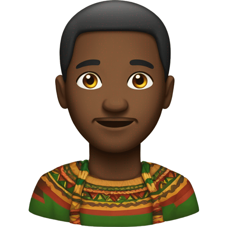 native african man Kwanzaa  emoji