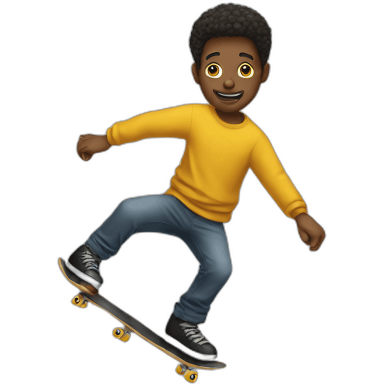 Skate man emoji