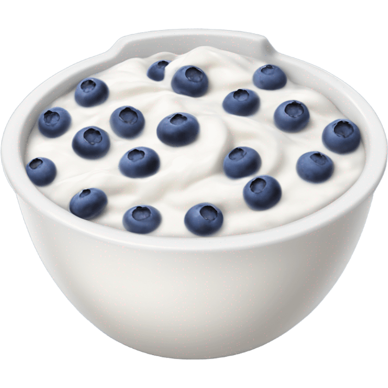 Blue berry yogurt emoji