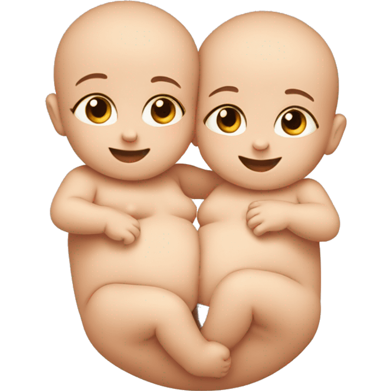 Twin baby’s in belly emoji