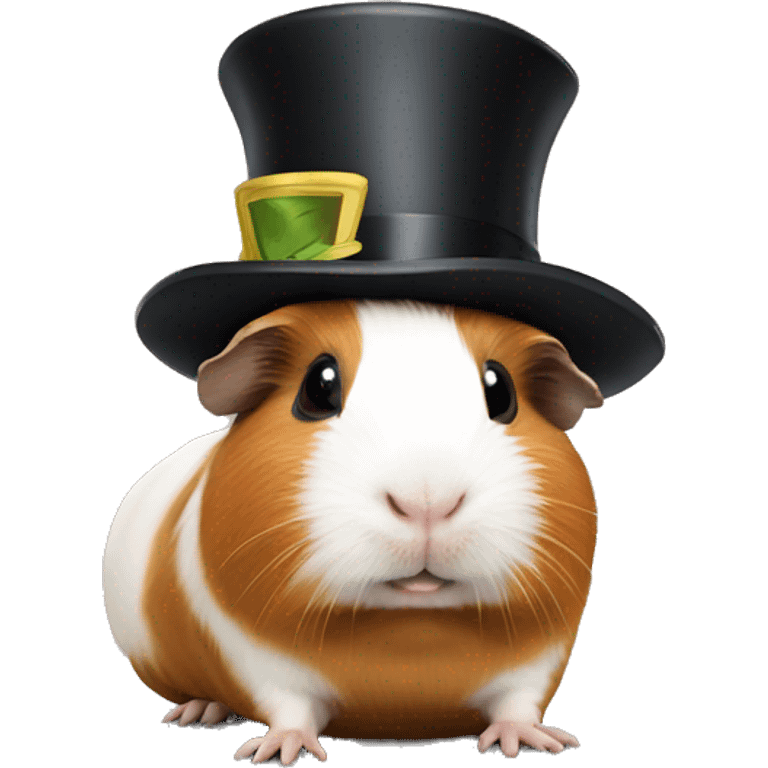 guinea pig with tophat emoji