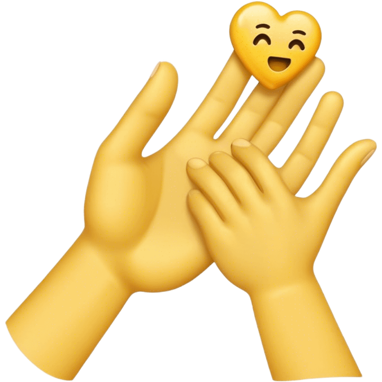 Sticky hands picking up emoji