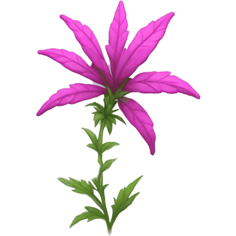 Pink weed emoji