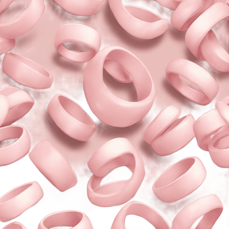 pastel pink wedding rings emoji