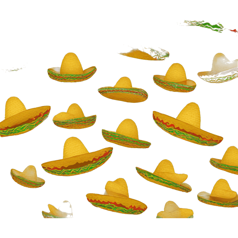 Mexican sombrero inhaling tacos  emoji