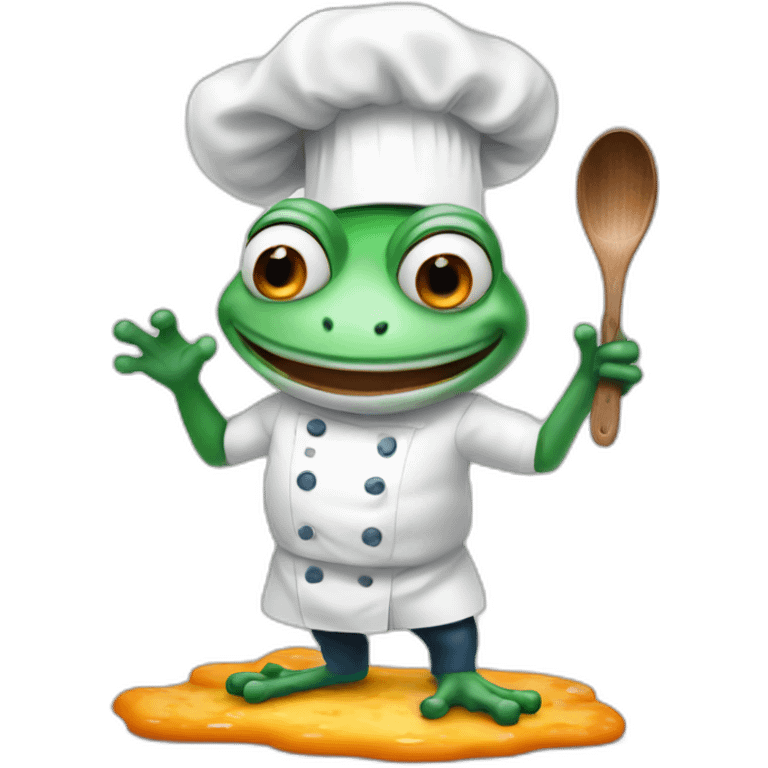 crazy frog but a chef emoji