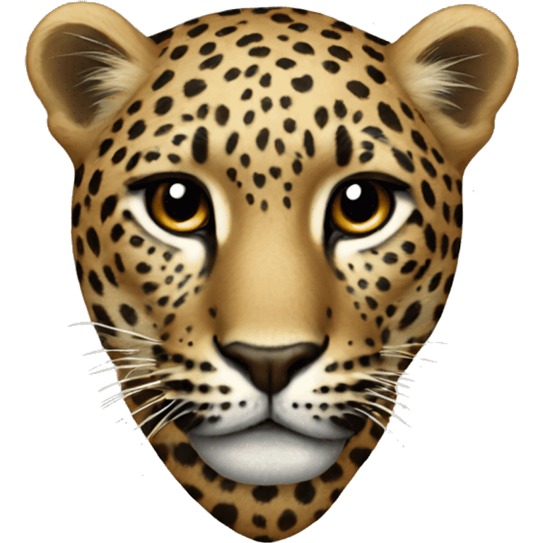 Heart leopard  emoji