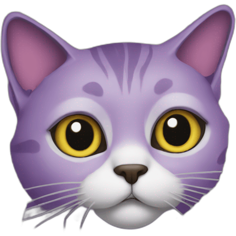 purple-cat-with-newspaper emoji