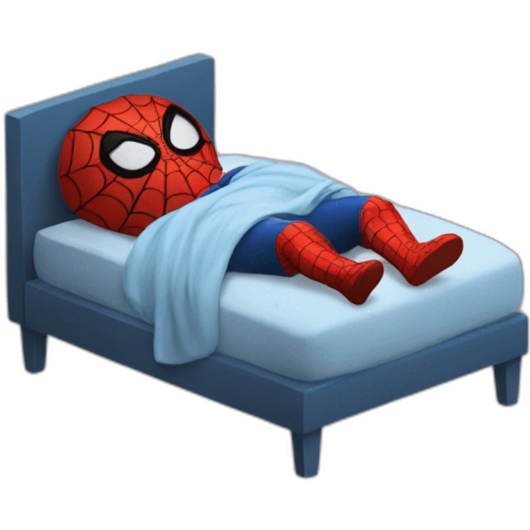 Spiderman sleeping emoji