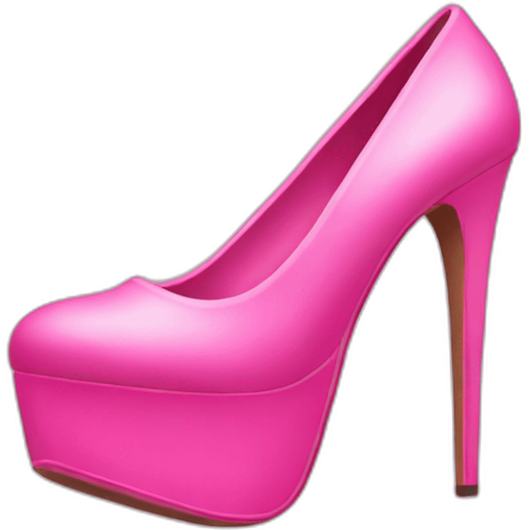 Pink platform High heels emoji