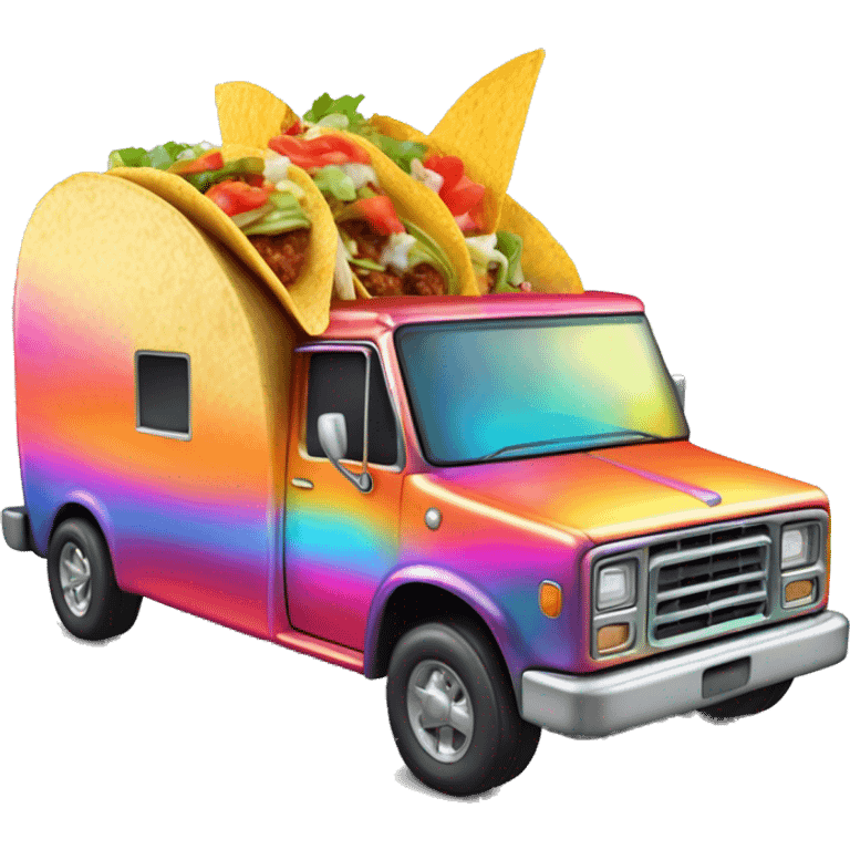 Freaky Hott’s Fiery hot holographic hot wheel food taco hot salsa truck emoji