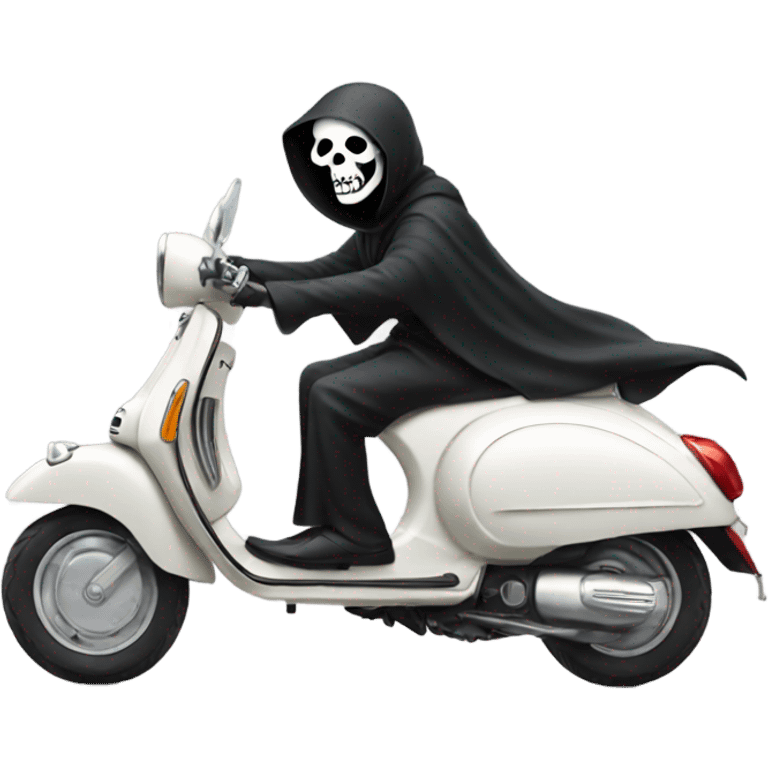 Grim Reaper on a Vespa emoji