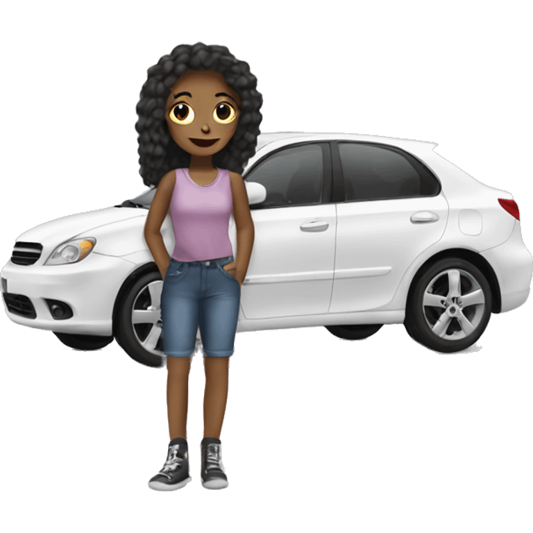 girl car emoji