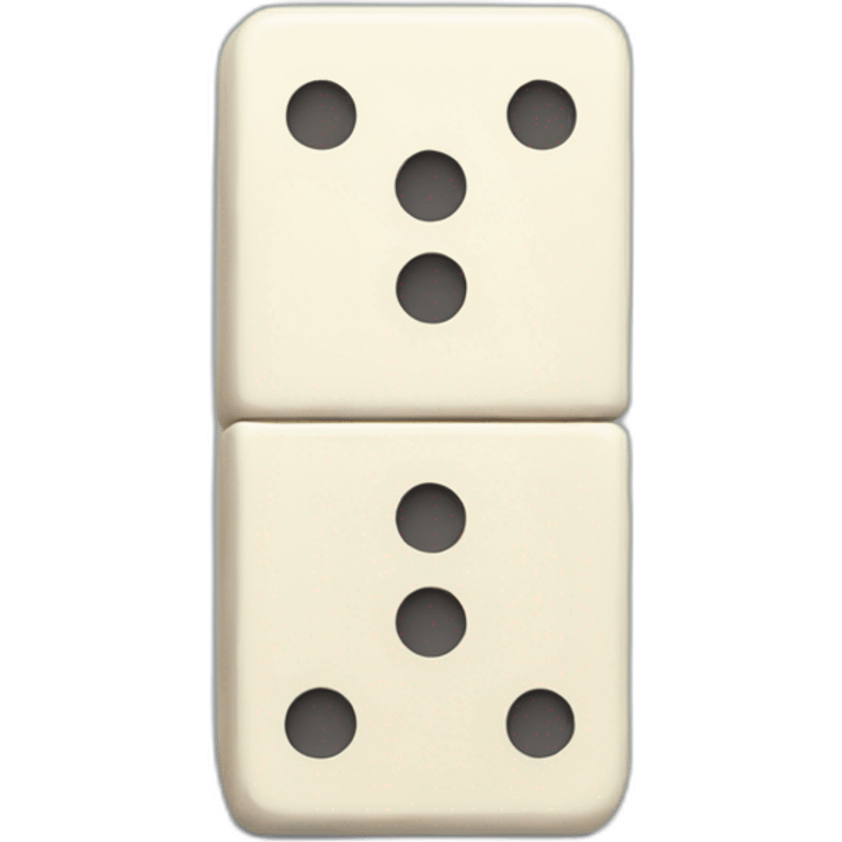 a domino piece with the letter a emoji