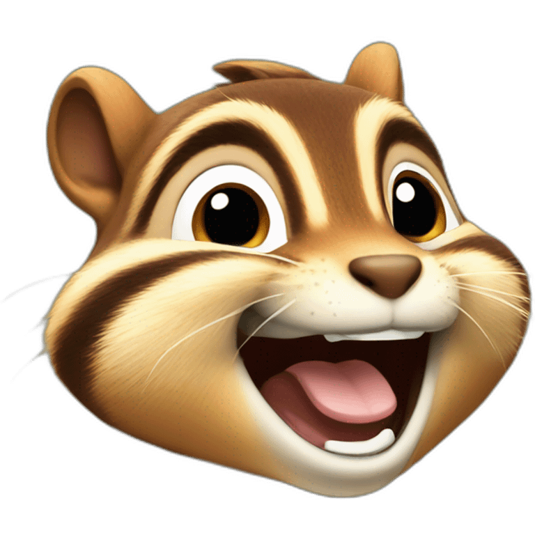 chipmunk laughing with tears emoji