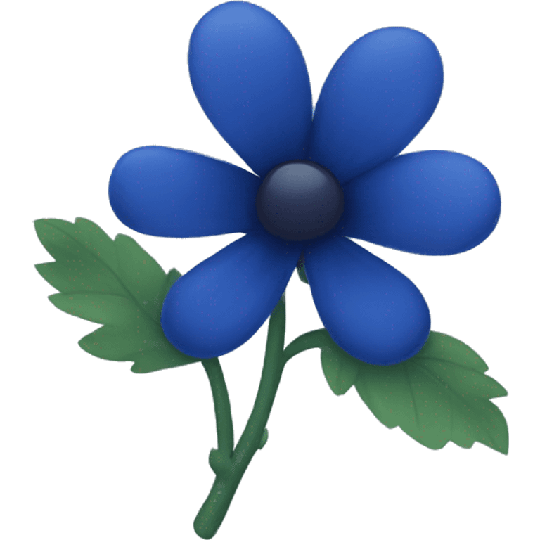 dark blue flowers emoji