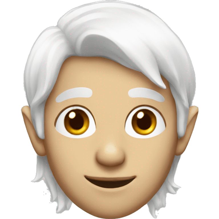 Elf with white hair emoji