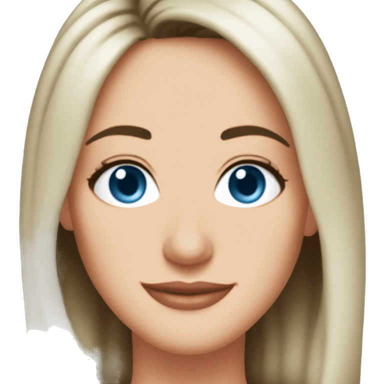 Monica Geller from friends blue eyes emoji