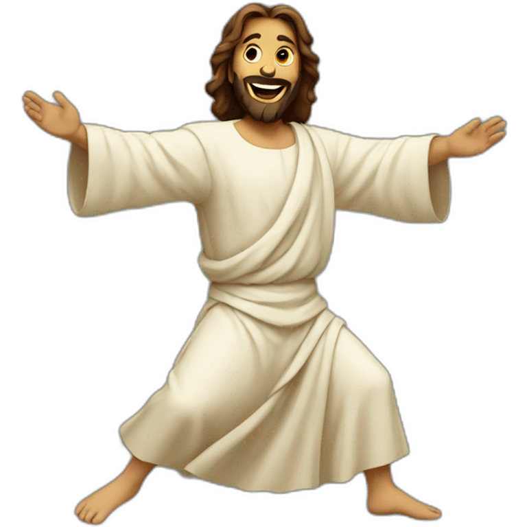 Jesus dancing emoji