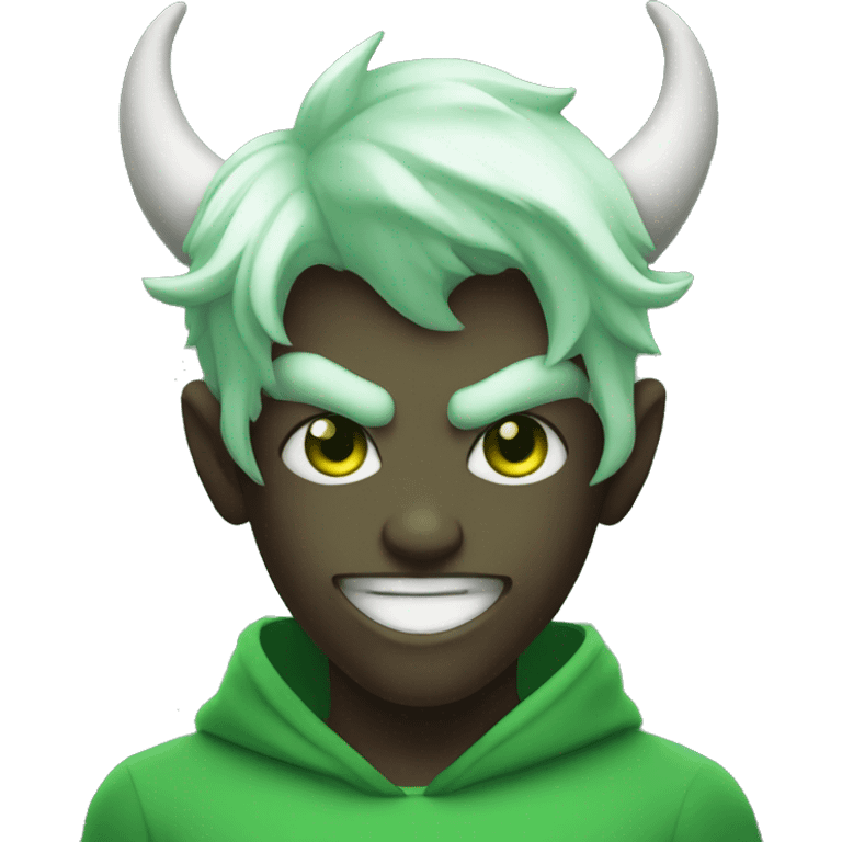 demon boy in green emoji