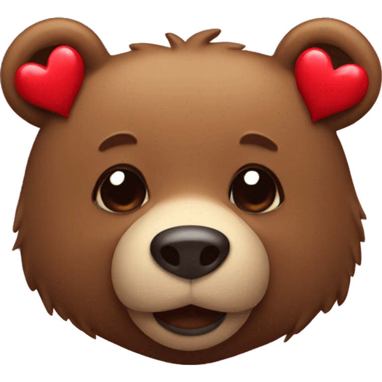 bear with hearts emoji