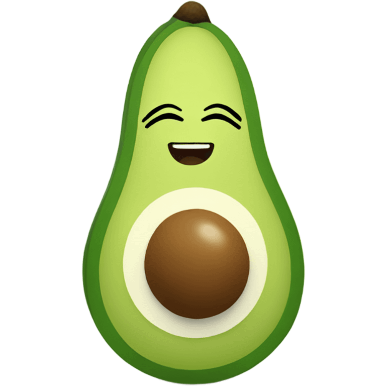 avocado does yoga emoji