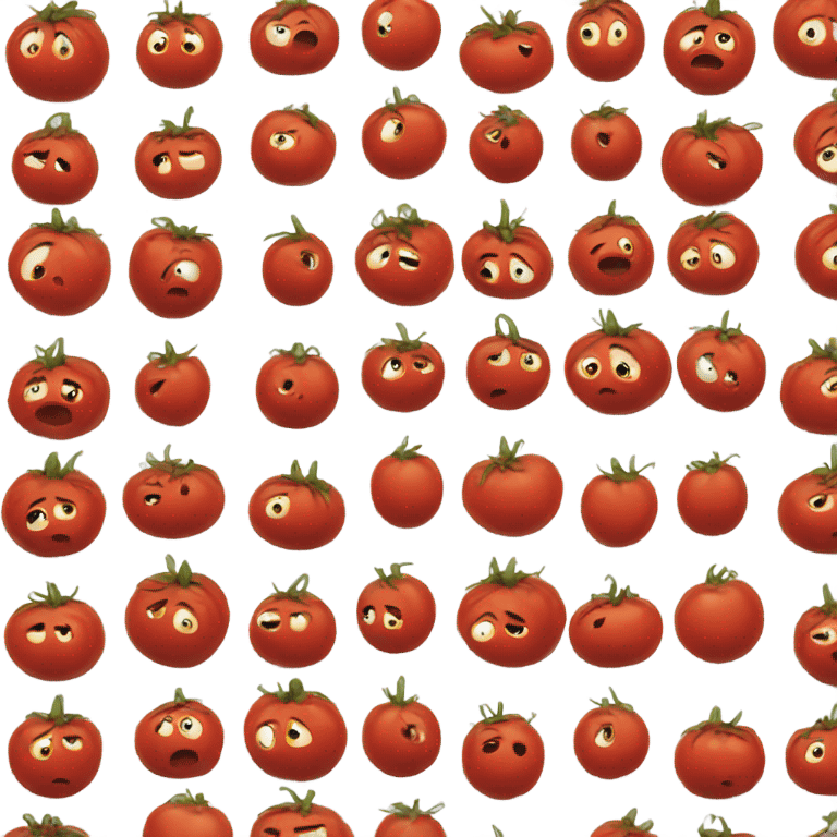 sad tomato emoji