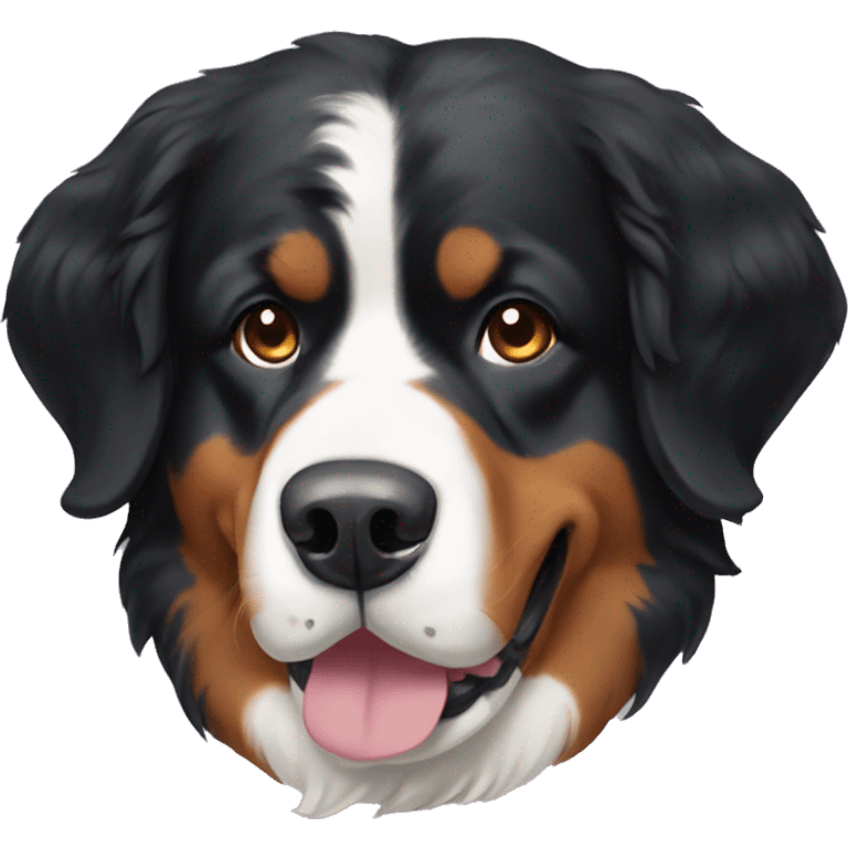 Bernese dog with bow on head emoji