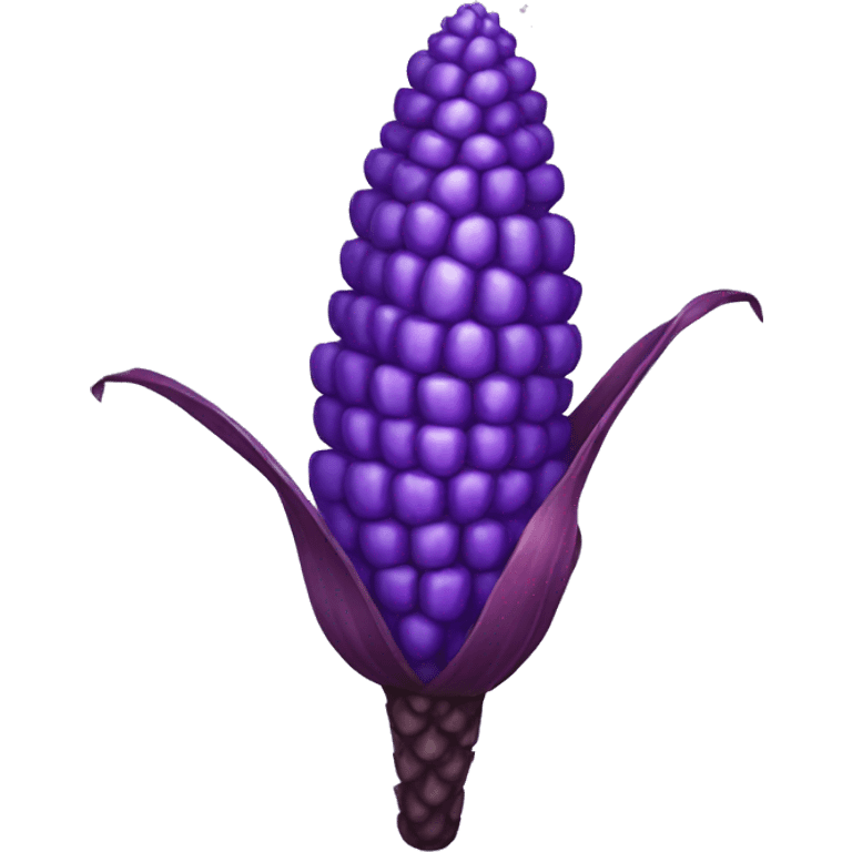 purple corn cheering emoji