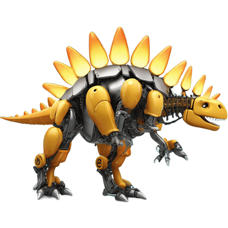 Stegosaurus robot emoji