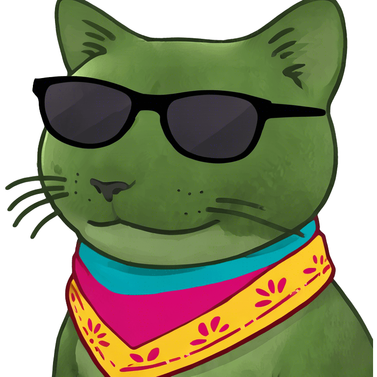 Cat with sunglasses emoji