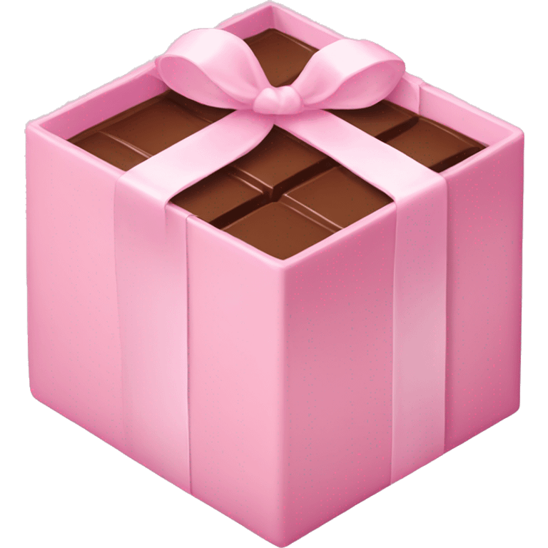 Pastel pink box of chocolate  emoji