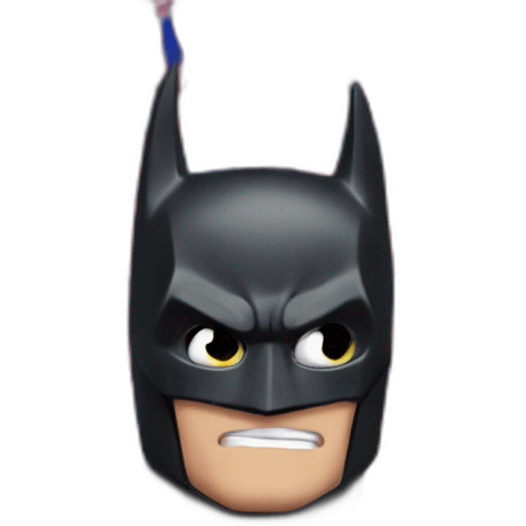 batman with a Fc Barcelona flag  emoji